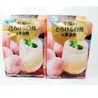 日東紅茶 至福のとろける白桃＆黄金桃 8本入り　粉末ジュース　インスタント(茶)