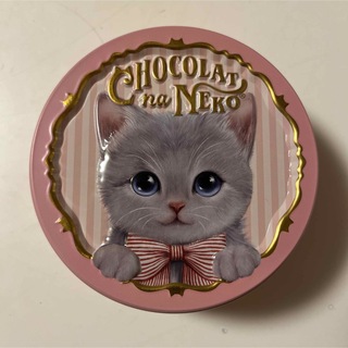 モロゾフ(モロゾフ)のMorozoff モロゾフ ショコラな猫 おっとりルーシー 空缶 ネコ ピンク(キャラクターグッズ)