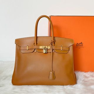 Hermes - HERMES エルメス　バーキン35 キャメル　トゴ　□F刻印