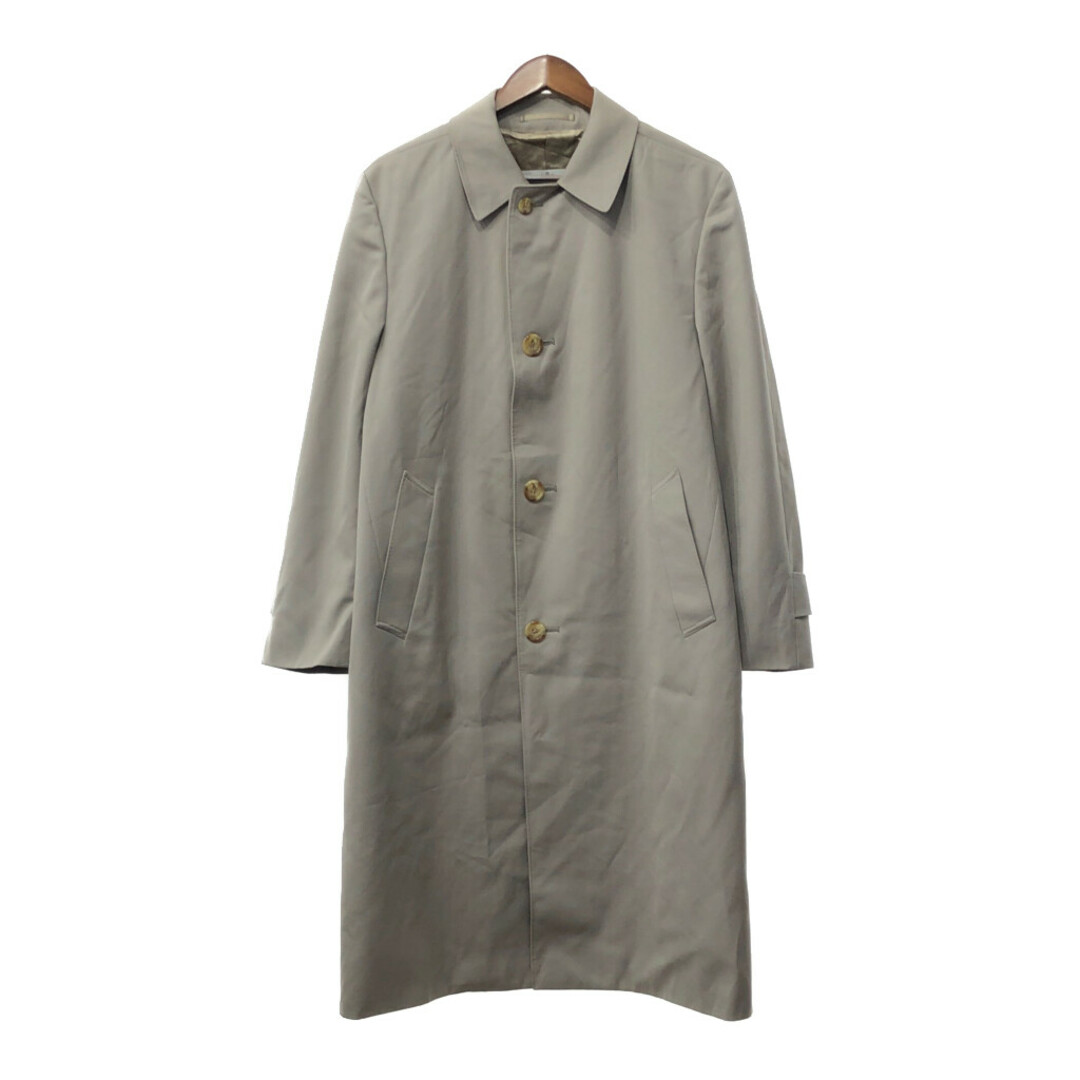 80年代 カナダ製 Aquascutum アクアスキュータム チェスターコート ベージュ (メンズ XL) 中古 古着 Q3788 メンズのジャケット/アウター(トレンチコート)の商品写真