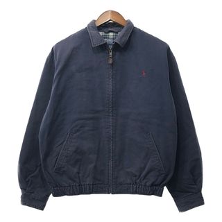 ポロラルフローレン(POLO RALPH LAUREN)の90年代 Polo by Ralph Lauren ポロ ラルフローレン スイングトップ ネイビー (メンズ Ｍ) 中古 古着 Q3791(その他)