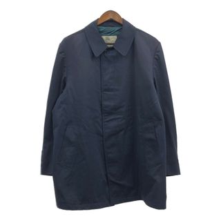 80年代 カナダ製 Aquascutum アクアスキュータム バルマカーン コート ネイビー (メンズ 44) 中古 古着 Q3770(トレンチコート)