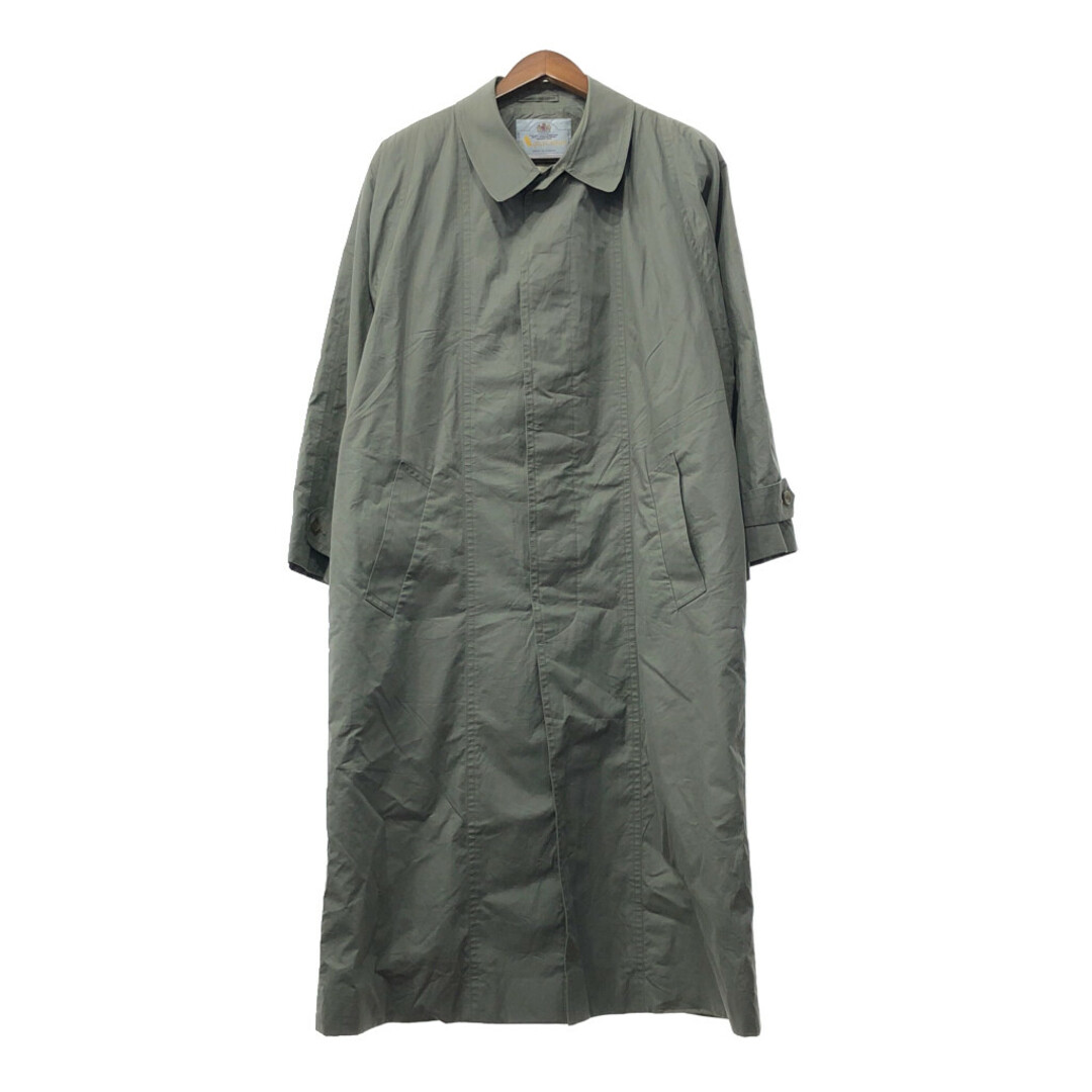 80年代 カナダ製 Aquascutum アクアスキュータム バルマカーン コート カーキ (メンズ 40) 中古 古着 Q3801 メンズのジャケット/アウター(トレンチコート)の商品写真