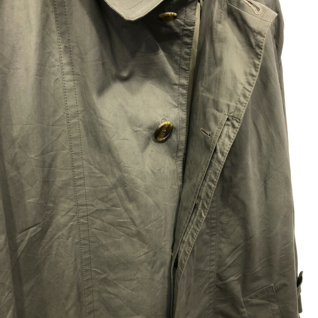 80年代 カナダ製 Aquascutum アクアスキュータム バルマカーン コート カーキ (メンズ 40) 中古 古着 Q3801 メンズのジャケット/アウター(トレンチコート)の商品写真