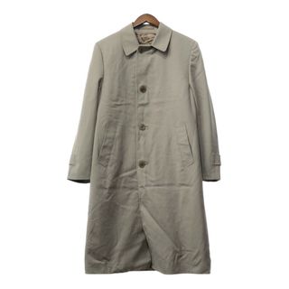 80年代 カナダ製 Aquascutum アクアスキュータム ステンカラーコート ヴィンテージ ベージュ (メンズ 41 S) 中古 古着 Q3800(トレンチコート)