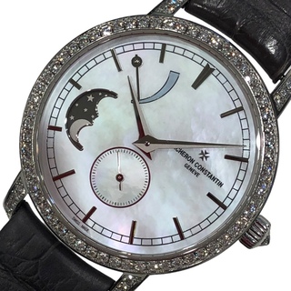 ヴァシュロンコンスタンタン(VACHERON CONSTANTIN)の　ヴァシュロン・コンスタンタン VACHERON CONSTANTIN トラディショナルムーンフェイズ 83570/000G-9916 ホワイトシェル K18WG レディース 腕時計(腕時計)