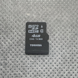 トウシバ(東芝)のマイクロSDカード 4GB(その他)