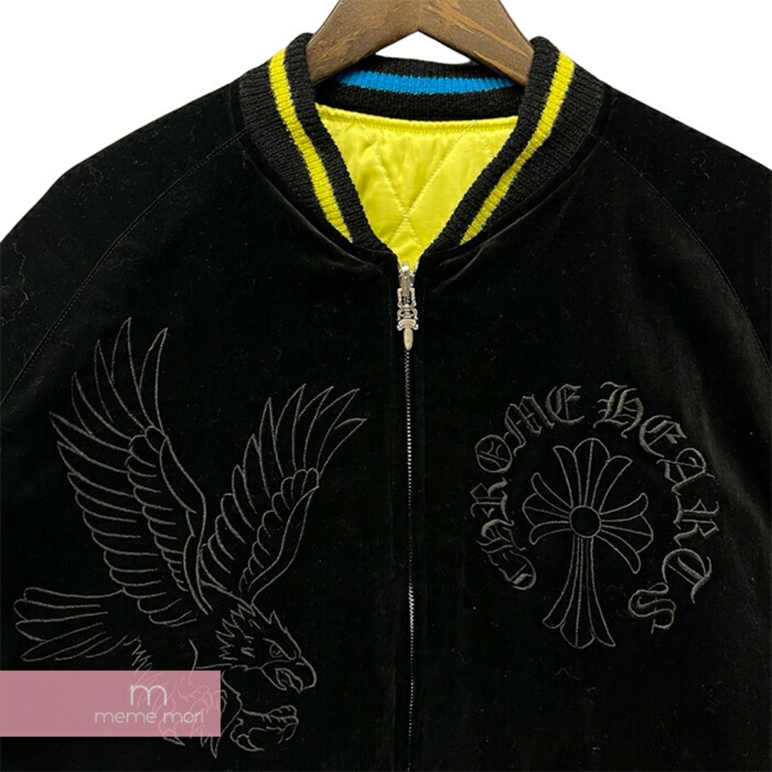 Chrome Hearts(クロムハーツ)のCHROME HEARTS×MATTY BOY×TAILOR TOYO PPO SOUVENIR BOMBER クロムハーツ×マッティボーイ×テーラー東洋 スーベニアボンバージャケット スカジャン 中綿ブルゾン リバーシブル ダガージップ ブラック×ライム サイズL【240418】【中古-A】【me04】 メンズのジャケット/アウター(その他)の商品写真