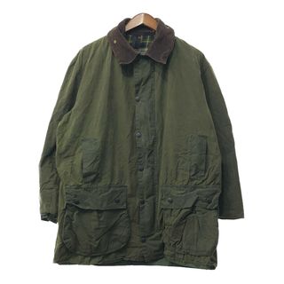 バーブァー(Barbour)の2000年代～ イングランド製 Barbour バブアー BORDER ボーダー オイルドジャケット ワックスコットン カーキ (メンズ C46) 中古 古着 Q3819(その他)