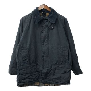 バーブァー(Barbour)のイングランド製 Barbour バブアー BEAUFORT ビューフォート オイルドジャケット ワックス ネイビー (メンズ 46相当) 中古 古着 Q3820(その他)