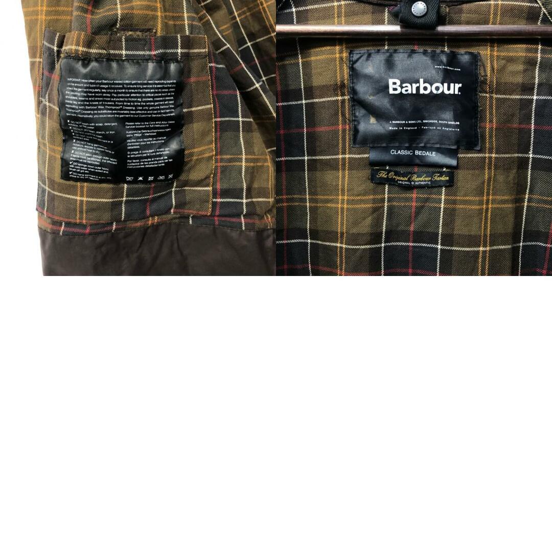Barbour(バーブァー)のイングランド製 Barbour バブアー BEDALE ビデイル オイルドジャケット ユーロ ラグラン カーキ (メンズ C42) 中古 古着 Q3814 メンズのジャケット/アウター(その他)の商品写真