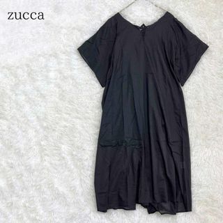 zucca ズッカ ダブルフェイスコットンVネックレースワンピース