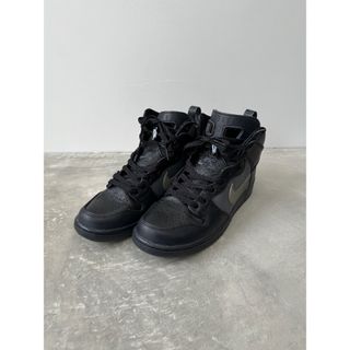 ナイキ(NIKE)のナイキSB ダンクハイ スニーカー ブラック 27.5cm NIKE WTAPS(スニーカー)