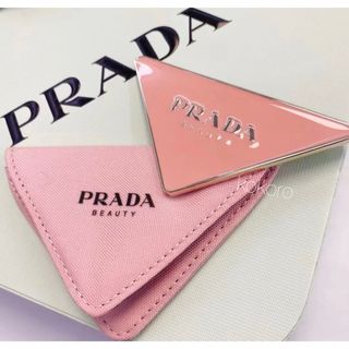 プラダ(PRADA)のプラダ パラドックス 香水ノベルティ ミラー ピンク プレート型 (ミラー)