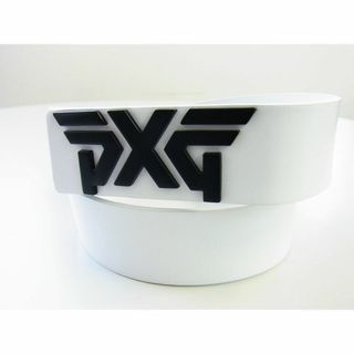 PXG ピーエックスジー★ダブルトップ式ロゴシームレスバックルベルト 白ホワイト(ウエア)