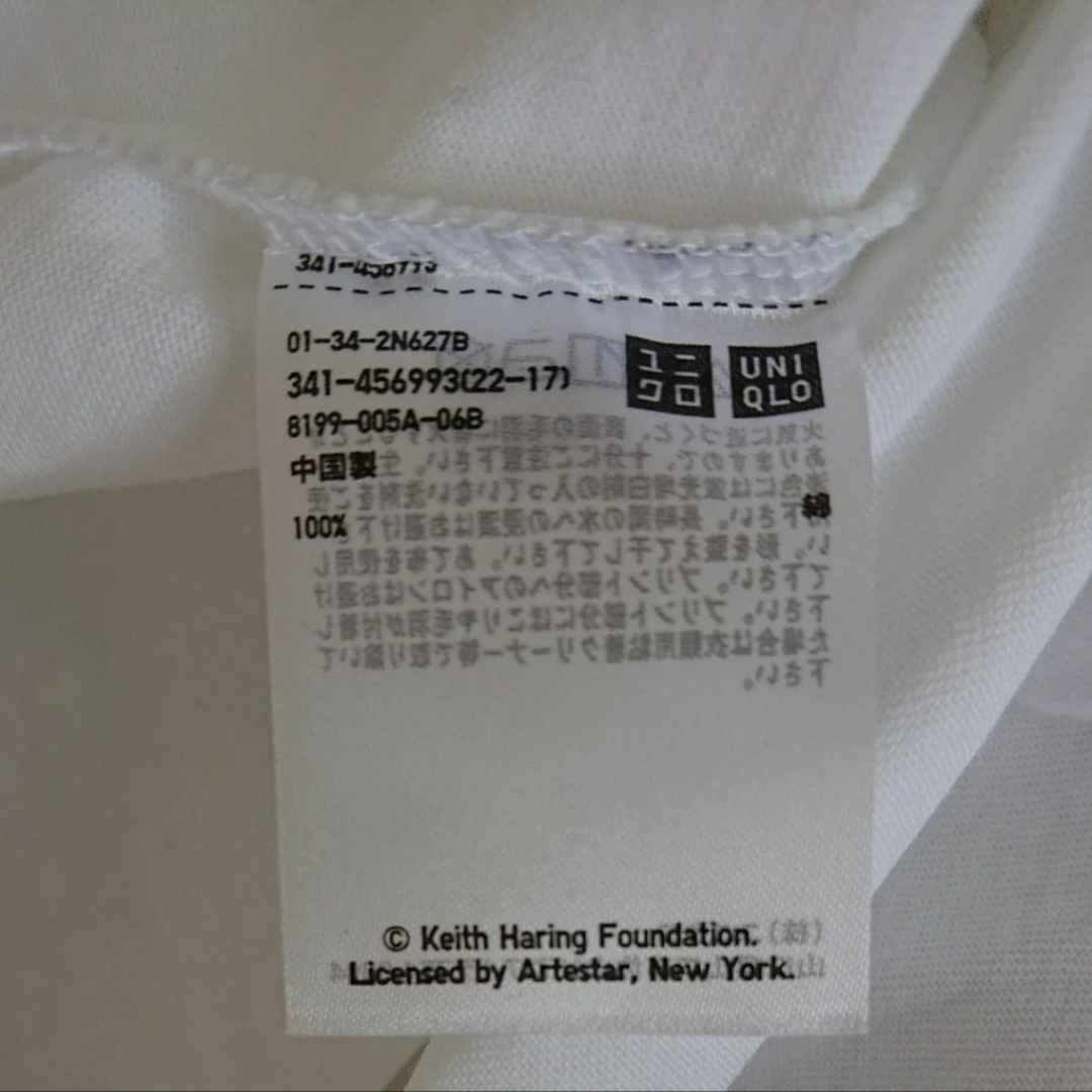 UNIQLO(ユニクロ)の【新品未使用】ユニクロ  ホワイト 半袖Tシャツ 白 UT キースへリング M メンズのトップス(Tシャツ/カットソー(半袖/袖なし))の商品写真