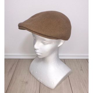 カンゴール(KANGOL)のXL 美品 KANGOL ハンチングキャップ カンゴール ベレー帽 ブラウン 茶(ハンチング/ベレー帽)