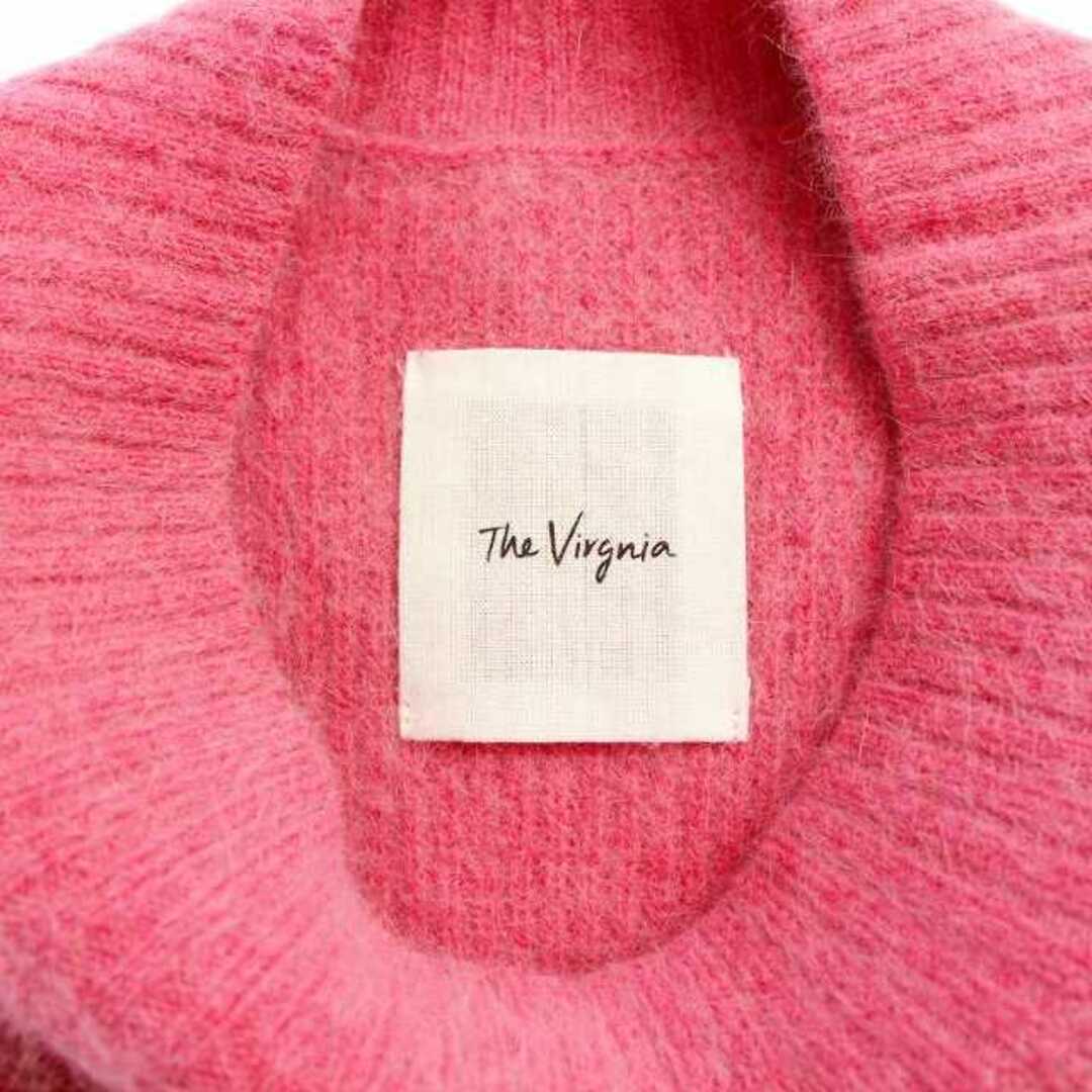The Virgnia(ザヴァージニア)のザヴァージニア アンゴラ混カラーニット セーター 長袖 900 F ピンク レディースのトップス(ニット/セーター)の商品写真
