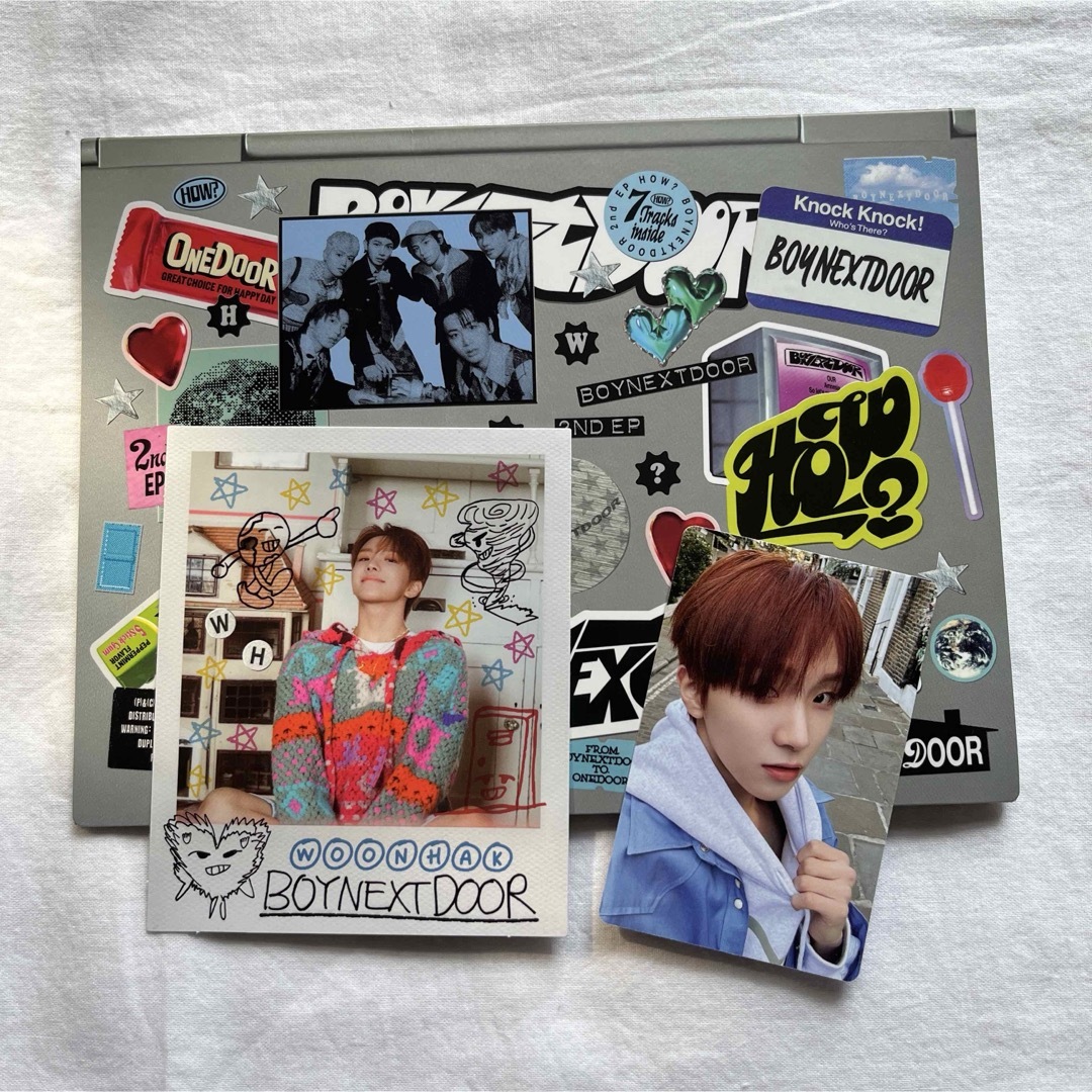 BOYNEXTDOOR(ボーイネクストドア)のBOYNEXTDOOR ウナク HOW sticker ver. 抜け無し エンタメ/ホビーのCD(K-POP/アジア)の商品写真