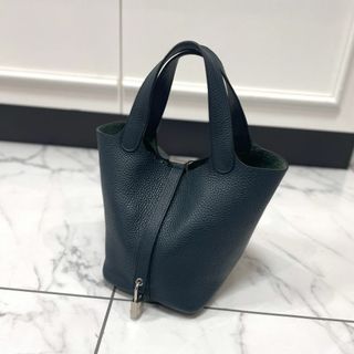 エルメス(Hermes)のエルメス ピコタンロックPM トリヨンクレマンス ヴェールシプレス C刻印(ハンドバッグ)