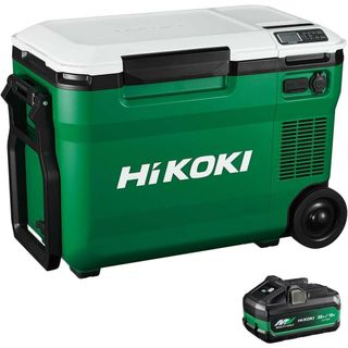 ハイコーキ(ハイコーキ)の新品■HiKOKI(ハイコーキ) 14.4/18V コードレス冷温庫 容量25L アグレッシブグリーン 3電源対応 新バッテリー1個付・充電器別売り UL18DBA(WMZ) リプロス ポータブル 冷蔵 冷凍 保温(工具/メンテナンス)