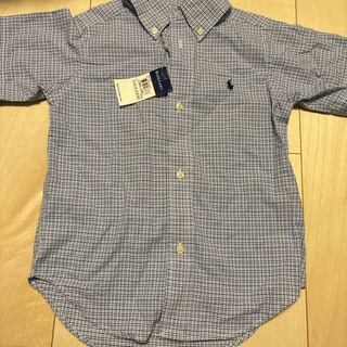 ラルフローレン(Ralph Lauren)の新品タグ付き　ラルフローレン　半袖チェックシャツ　3T(ブラウス)