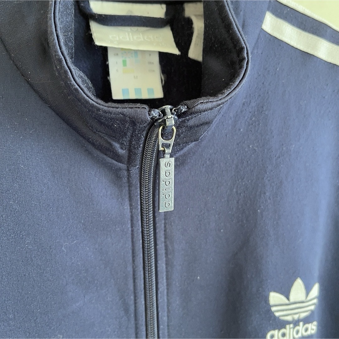 adidas(アディダス)のadidas 80年代後期 トラックトップ ジャージ M 紺 在原みゆ紀 メンズのトップス(ジャージ)の商品写真