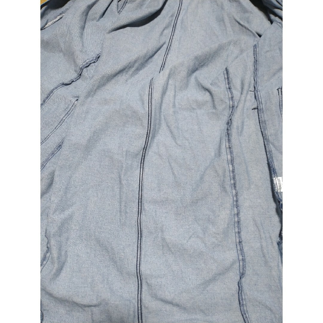 SUGGESTION(サジェスション)のSuggestion デニムコート　ステンカラーコート　ブルーデニム メンズのジャケット/アウター(ステンカラーコート)の商品写真