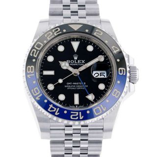 ロレックス(ROLEX)のロレックス GMTマスター2 デイト ランダムシリアル ルーレット 126710BLNR ROLEX 腕時計 黒文字盤(腕時計(アナログ))