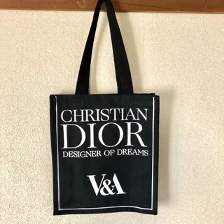 ディオール(Dior)の【非売品】Dior トートバッグ　博物館 V&A 美術館　限定　エコバッグ　黒(トートバッグ)