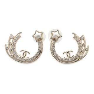 CHANEL - シャネル ピアス ココマーク ラインストーン スター B24 C CHANEL - シャネル ピアス ココマーク ラインストーン スター B24 C