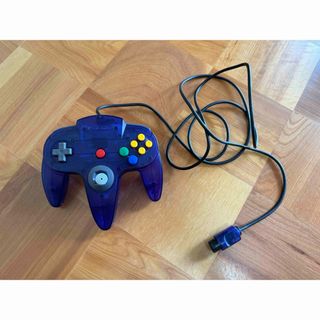 ニンテンドウ64(NINTENDO 64)のnintendo 64 コントローラー　ミッドナイトブルー(携帯用ゲーム機本体)