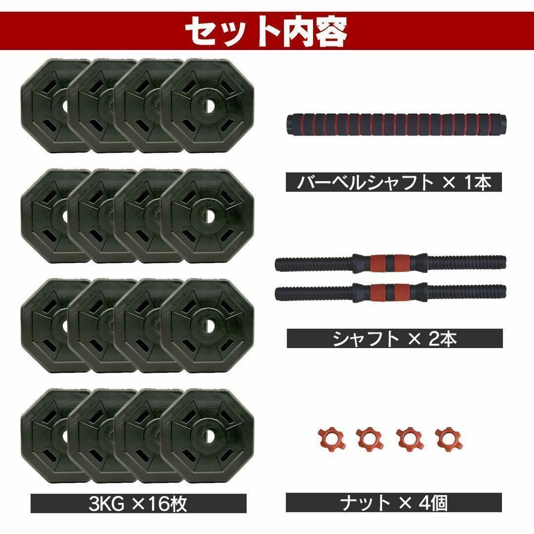 【合計50kg】バーベルにもなる角型ダンベル｜50キロ 25kg×2個セット｜① スポーツ/アウトドアのトレーニング/エクササイズ(トレーニング用品)の商品写真