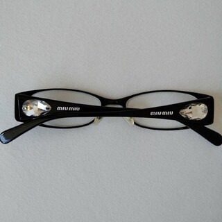 miumiu - miumiu ミュウミュウ　めがね　眼鏡　ビジュー　黒縁　度あり