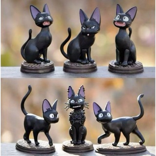 魔女の宅急便　コレクション　ジジ　6種類　置物　フィギュア　おもちゃ　猫　黒猫(キャラクターグッズ)