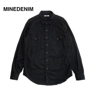 マインデニム(MINEDENIM)の☆美品 マインデニム 御黒染司 京都紋付 ウエスタンシャツ 黒 キムタク 野口強(シャツ)