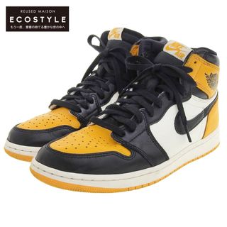 ナイキ(NIKE)のナイキ 美品 NIKE ナイキ AIR JORDAN 1 RETRO HIGH OG スニーカー シューズ メンズ イエロー 26.5cm 555088-711 8.5(US)(その他)