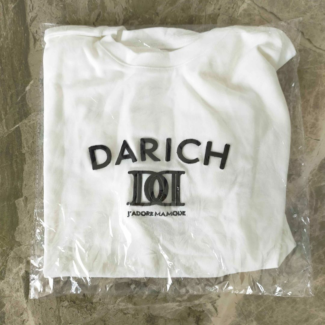 Darich(ダーリッチ)のダーリッチ DDロゴエンブロイダリーTシャツ ホワイト レディースのトップス(Tシャツ(半袖/袖なし))の商品写真