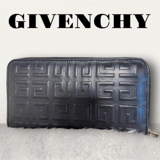 ジバンシィ(GIVENCHY)のGIVENCHY ジバンシー 長財布 黒 gカットgロゴ ラウンドジップ(長財布)