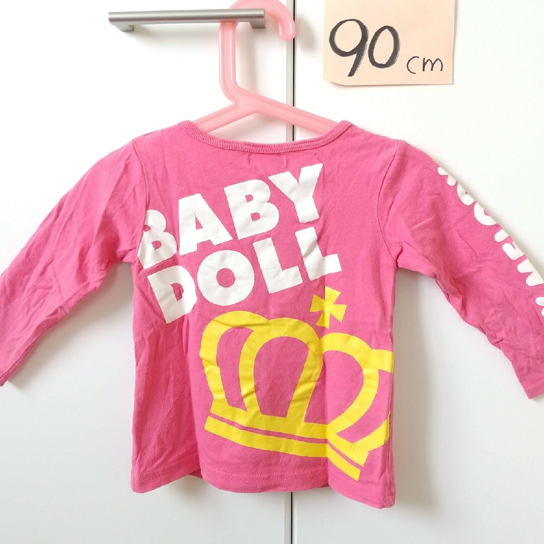 BABYDOLL(ベビードール)のBABYDOLL ロングTシャツ 90cm キッズ/ベビー/マタニティのキッズ服女の子用(90cm~)(Tシャツ/カットソー)の商品写真