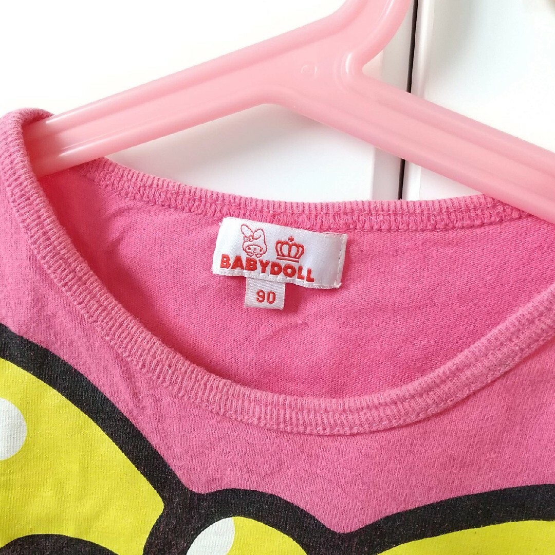BABYDOLL(ベビードール)のBABYDOLL ロングTシャツ 90cm キッズ/ベビー/マタニティのキッズ服女の子用(90cm~)(Tシャツ/カットソー)の商品写真