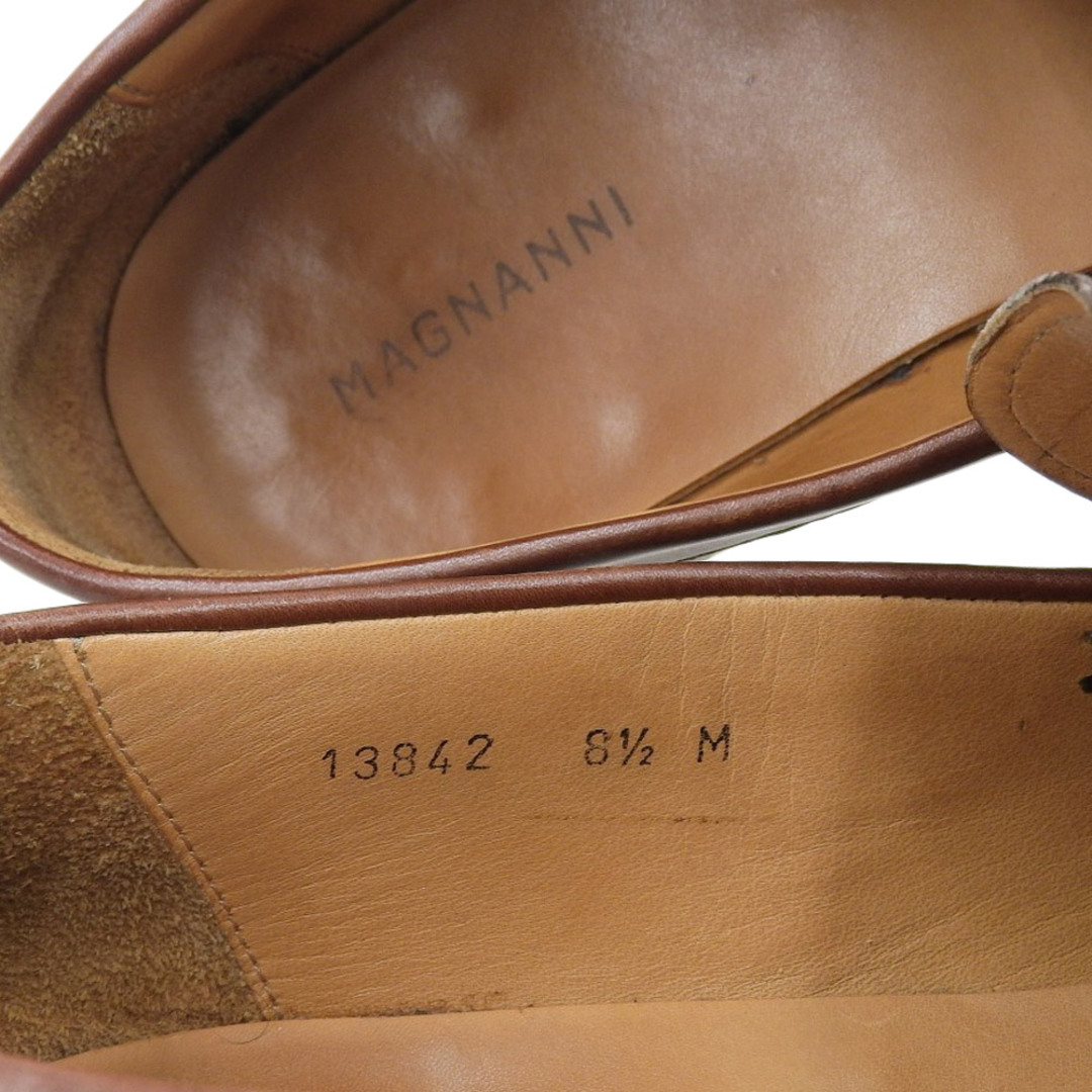 マグナーニ MAGNANNI マグナーニ シルバー金具 ローファー シューズ レザー メンズ ブラウン 8 1/2 13862 8.5 メンズの靴/シューズ(その他)の商品写真