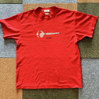 ヨネックス(YONEX)のヨネックス　バドミントンＴシャツ　赤(Tシャツ/カットソー(半袖/袖なし))