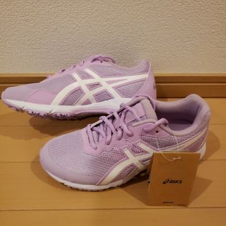 アシックス(asics)のASICS　アシックス　パープル　ピンク　スニーカー　シューズ　学校(スニーカー)