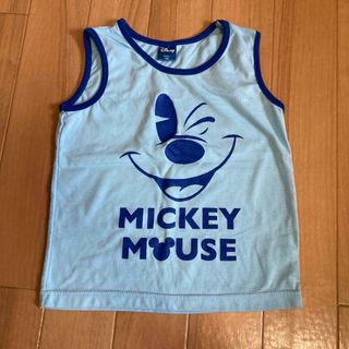 ディズニー(Disney)のミッキー フェイス タンクトップ(Tシャツ/カットソー)