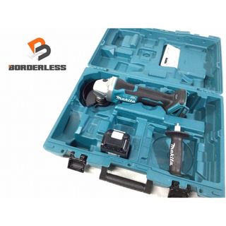 マキタ(Makita)の【送料無料☆彡】makita マキタ 18V 125mm 充電式ディスクグラインダー GA508D 青/ブルー バッテリー1個(18V6.0Ah)パーツ+ケース 89096(工具)