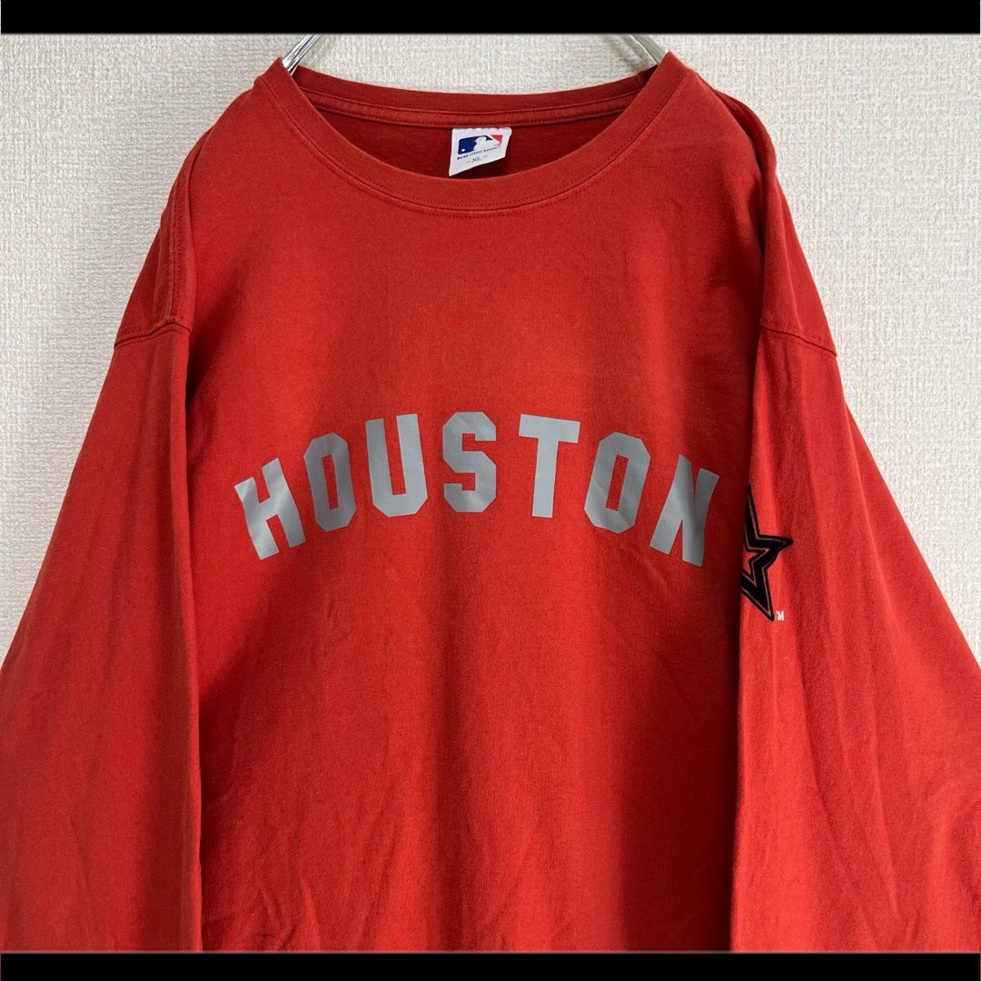 UNIQLO(ユニクロ)のユニクロ スウェットシャツ 赤 ヒューストン Houston メジャーリーグ メンズのトップス(Tシャツ/カットソー(七分/長袖))の商品写真