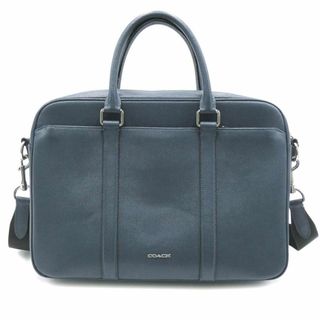 コーチ(COACH)のコーチ バッグ COACH レザー 2WAY ブリーフケース ビジネスバッグ ショルダー ペリー スリム ブルー メンズ F59057 10314(ビジネスバッグ)