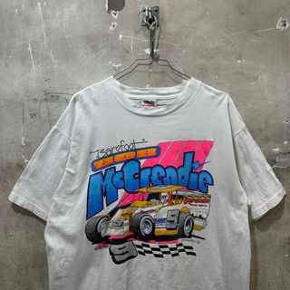 90sUSA古着ボブマクリーディー ダートレースTシャツ(Tシャツ/カットソー(半袖/袖なし))