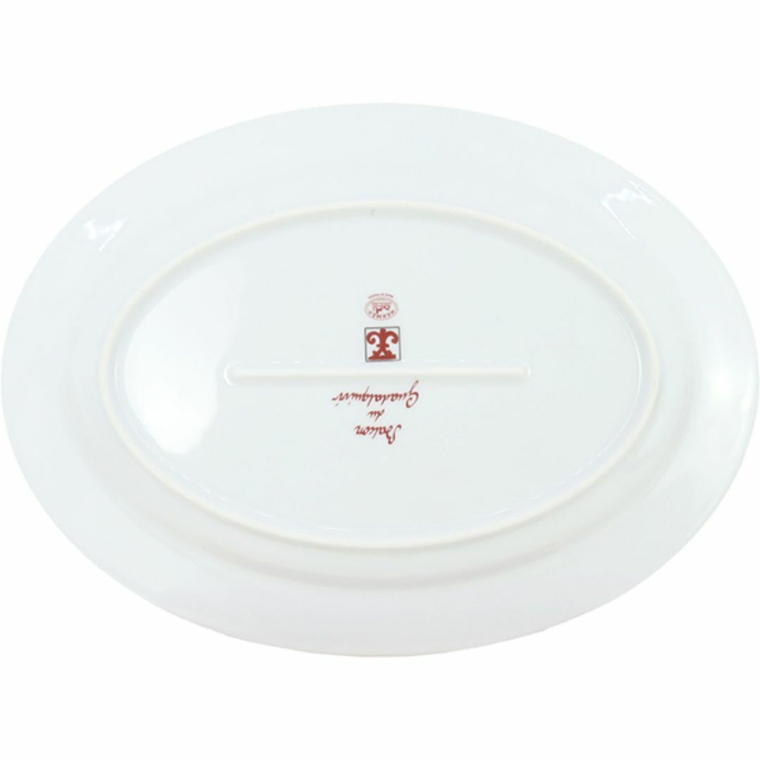 Hermes(エルメス)のエルメス オーバルプレート ガダルキヴィール Balcon Du Guadalquivir Oval Plate 食器 大皿 レッド ホワイト 新品 11027p インテリア/住まい/日用品のキッチン/食器(食器)の商品写真